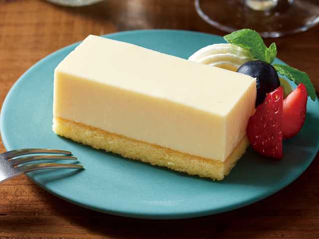 レンジでロスなし　レモン香るレアチーズケーキ（北海道産クリームチーズ使用）